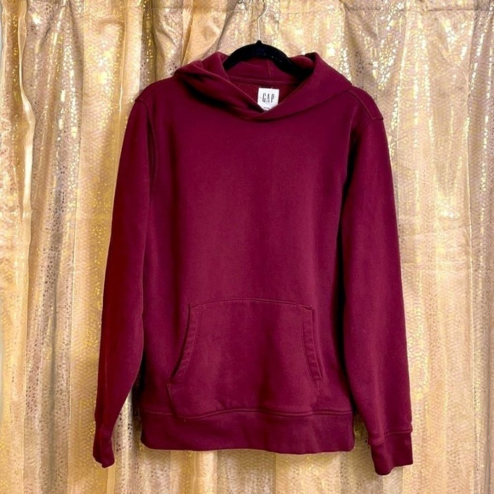 NWOT Gap super thick maroon/burgundy hoodie sweatshirt, size M